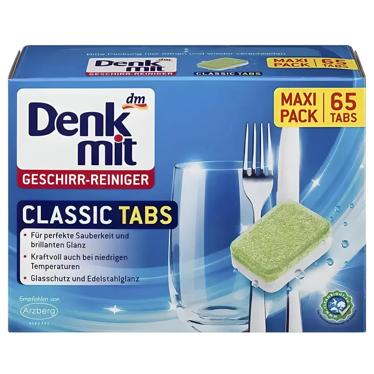 Таблетки для посудомийних машин Denkmit Classic 65 шт.